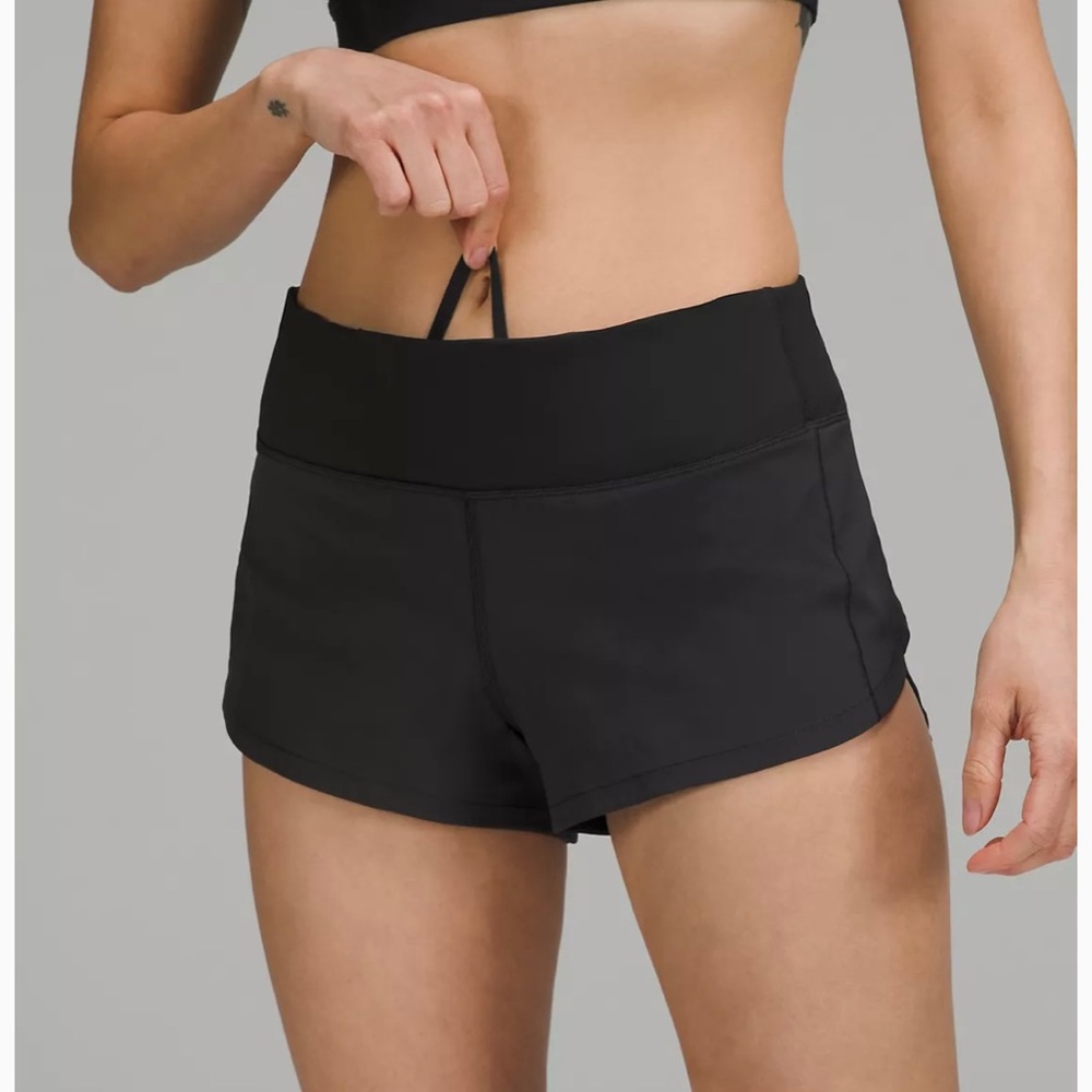 Speed Up Low-Rise Lined Short 2.5" Black